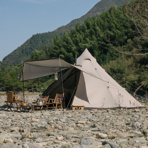 چادر سرخپوستی نیچرهایک – 5 تا 8 نفره – هشت ضلعی Naturehike Octagonal Pyramid Tent - NH20ZP014 - تصویر 13