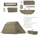 چادر نیچرهایک چهار فصل - 3 تا 4 نفره کمپینگ Naturehike Village 5.0 3-4Person Tent - NH21ZP009 - تصویر 8