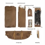 چادر مغولی هشت ضلعی نیچرهایک - 3 تا 4 نفره کمپینگ Naturehike Octagonal Mongolian Glamping Tent - NH22ZP012 - تصویر 5