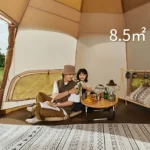 چادر مغولی هشت ضلعی نیچرهایک - 3 تا 4 نفره کمپینگ Naturehike Octagonal Mongolian Glamping Tent - NH22ZP012 - تصویر 8