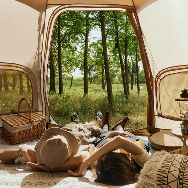 چادر مغولی هشت ضلعی نیچرهایک - 3 تا 4 نفره کمپینگ Naturehike Octagonal Mongolian Glamping Tent - NH22ZP012 - تصویر 10