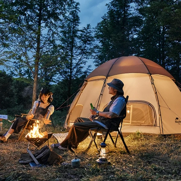 چادر مغولی هشت ضلعی نیچرهایک - 3 تا 4 نفره کمپینگ Naturehike Octagonal Mongolian Glamping Tent - NH22ZP012 - تصویر 2