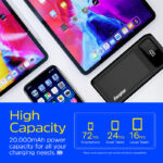 پاور بانک انرجایزر – ظرفیت 20000 میلی‌آمپر Energizer Power Bank (PowerSafe 20W PD 20K) - 3-Port with USB-C Cable - UE20063PQ - تصویر 9