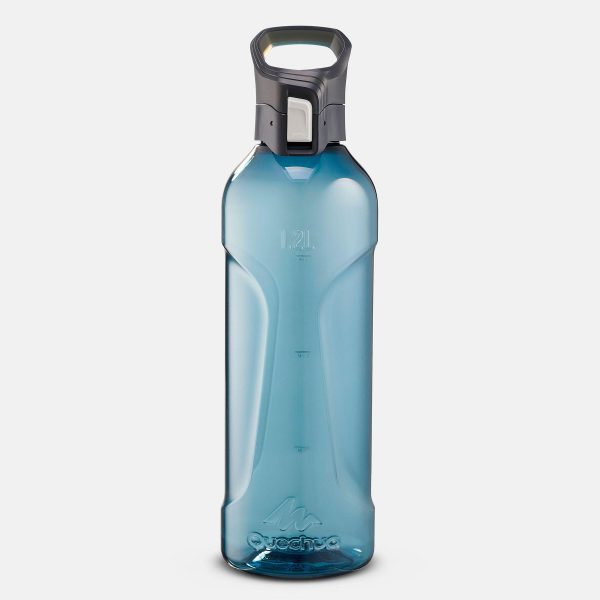 بطری آب کچوا - قمقمه 1.2 لیتری Quechua 1.2L Quick Opening Hiking Water Bottle - Ecozen® - Blue - تصویر 3
