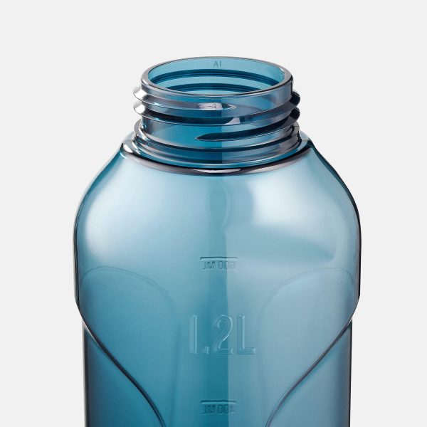 بطری آب کچوا - قمقمه 1.2 لیتری Quechua 1.2L Quick Opening Hiking Water Bottle - Ecozen® - Blue - تصویر 4