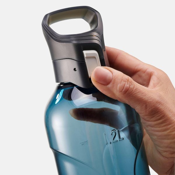بطری آب کچوا - قمقمه 1.2 لیتری Quechua 1.2L Quick Opening Hiking Water Bottle - Ecozen® - Blue - تصویر 11