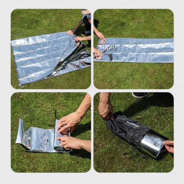زیرانداز چادر آلومینیومی نیچرهایک - ابعاد 230×230 سانتی‌متر Naturehike Universal Alu XXL Tent Footprint - NH20FCD03 - تصویر 8