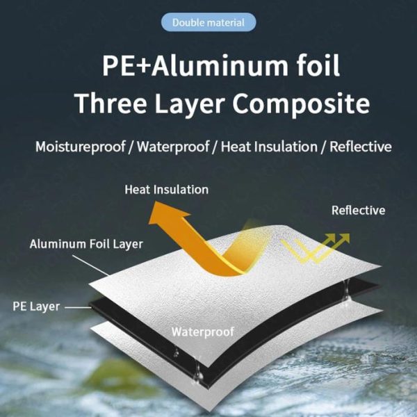 زیرانداز چادر آلومینیومی نیچرهایک - ابعاد 230×230 سانتی‌متر Naturehike Universal Alu XXL Tent Footprint - NH20FCD03 - تصویر 10
